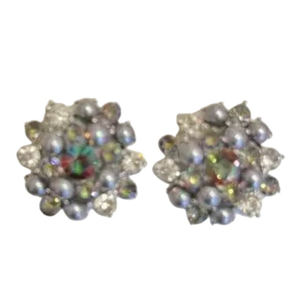 NEW Charter Club Crystal Cluster Stud Earrings (CHXX006)